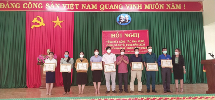 UBND xa Cu Mot to chuc Hoi nghi tong ket cong tac Nha nuoc, chinh sach tin dung nam 2021 2